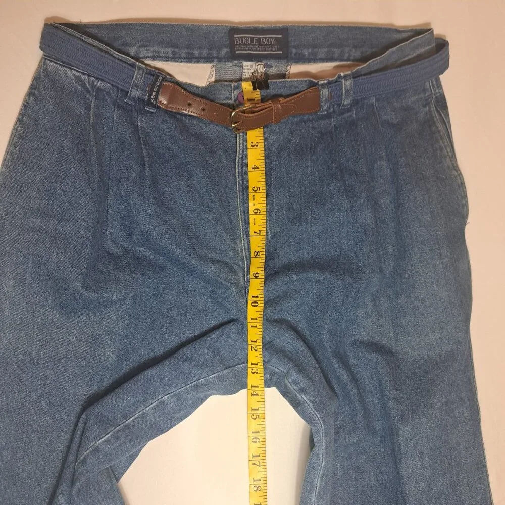 Vintage Bugle Boy‎ Men's Size 36x30 Loose Fit Blue Denim Jeans